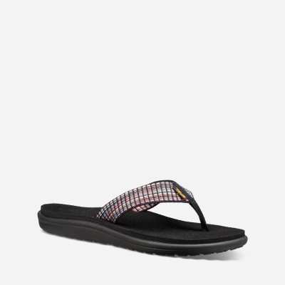 Teva Voya Women's Multicolor Black Flip Flops CA02016 Canada Online